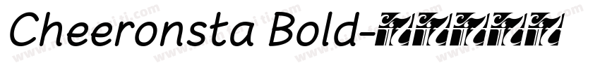 Cheeronsta Bold字体转换